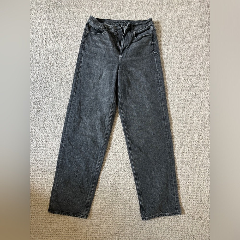 American Eagle Baggy Jean Black/Grey Wash Size 4